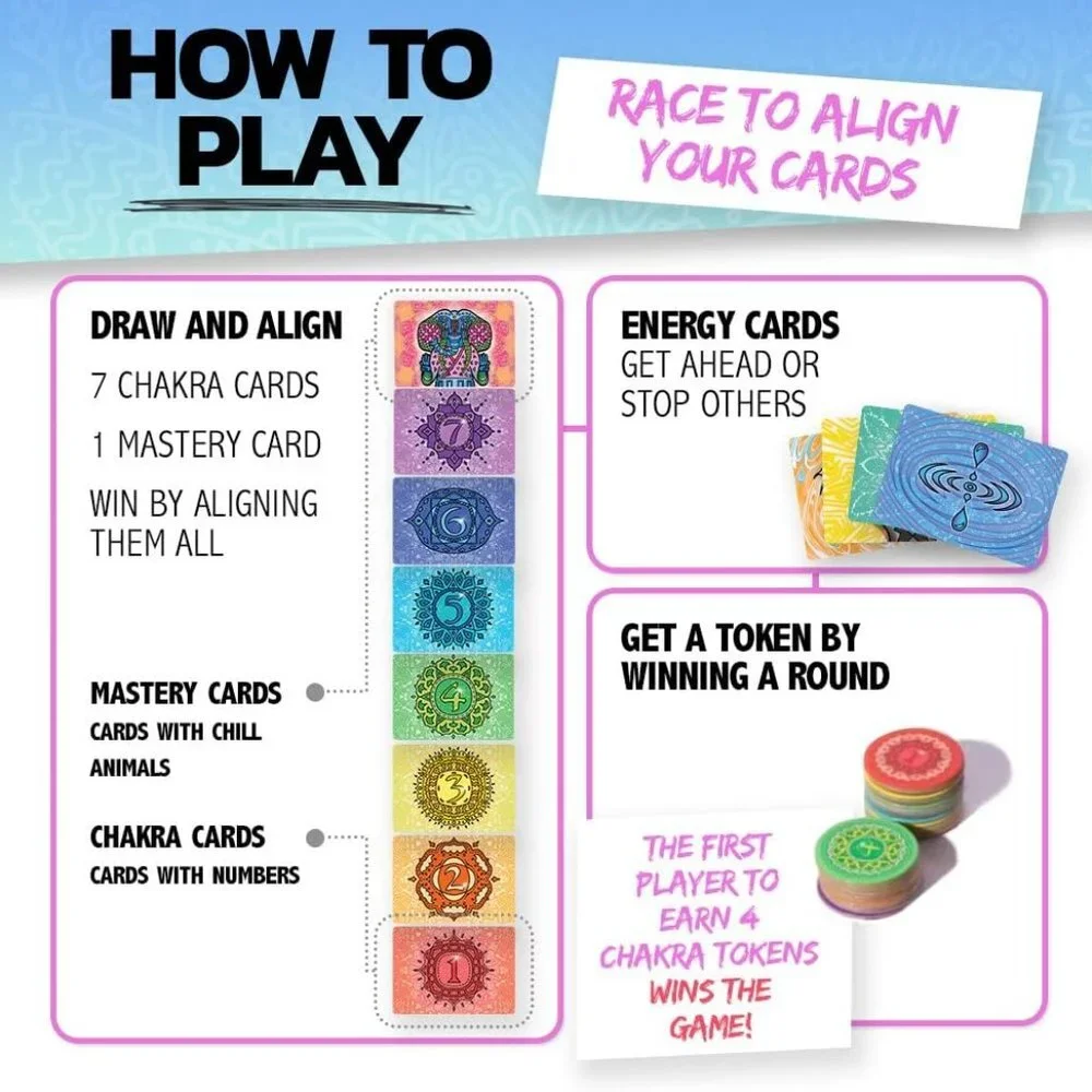 Zen Battle Card Game - Multi-color Cardstock Tabletop Game for 8-98 Years